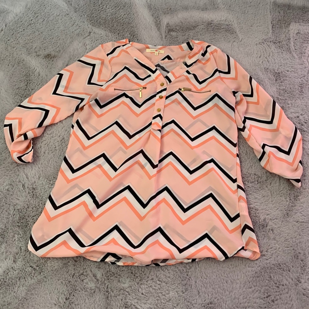 Chevron 3/4 Sleeve